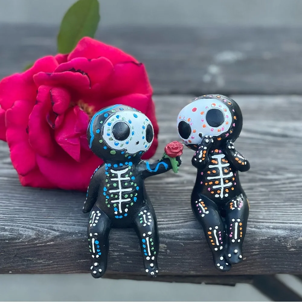 SUGAR SKULL couple (set of 2) - Picture 4 of 15